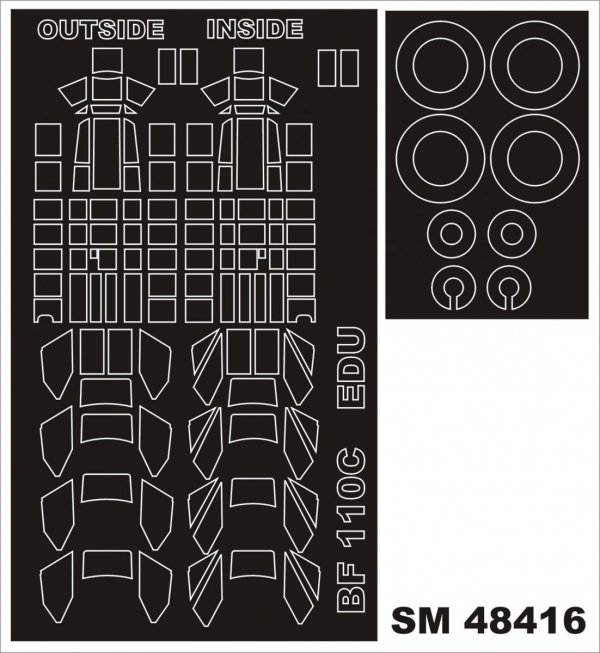 Montex SM48416 Bf 110C EDUARD