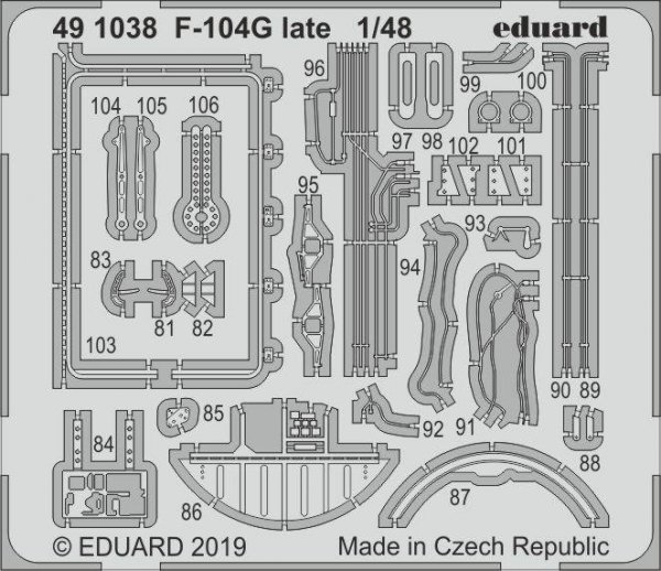 Eduard 491038 F-104G late 1/48 KINETIC MODEL