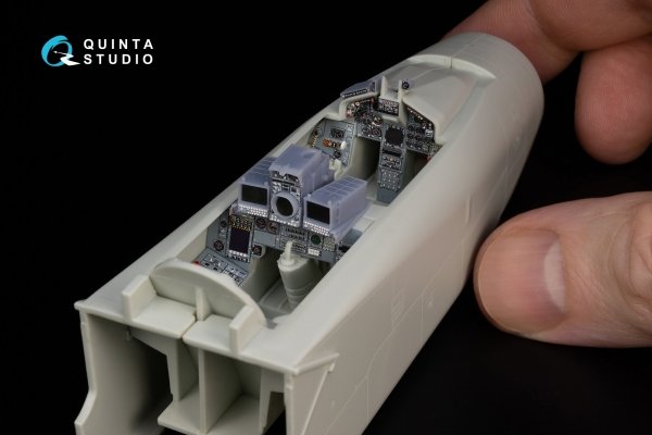 Quinta Studio QD+48264 Tornado ECR Italian 3D-Printed &amp; coloured Interior on decal paper (Revell) (with 3D-printed resin parts) 1/48