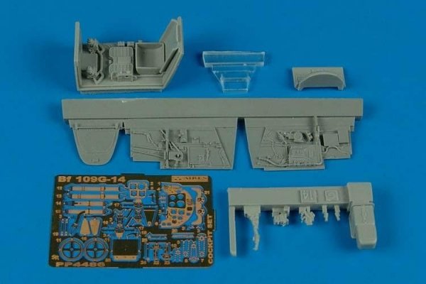 Aires 4486 Bf 109G-14 cockpit set 1/48 Academy