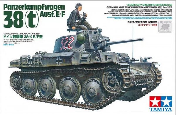 Voyager Model PE351083 WWII German Pz.Kpfw.38(t) Ausf.E/F Tamiya 1/35