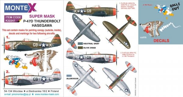 Montex K32247 P-47D THUNDERBOLT 1/32