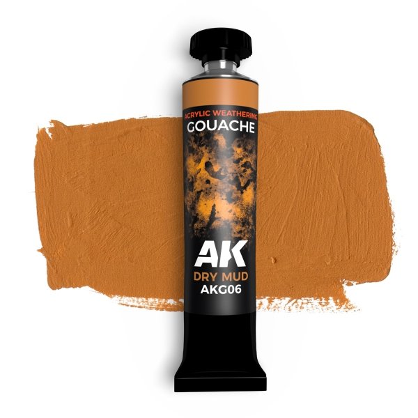 AK Interactive AKG06 Dry mud – AK GOUACHE