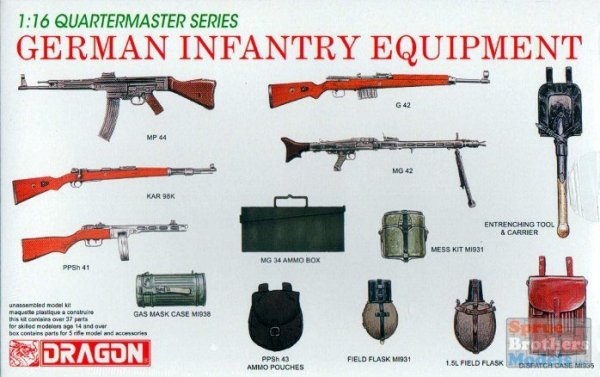 Dragon 3824 Dragon German WWII Infantry Equipment (1:16)
