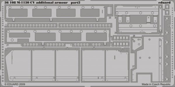 Eduard 36108 M-1130 CV additional armour 1/35 Trumpeter