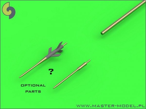 Master AM-72-104 Sukhoi Su-9 / Sukhoi Su-11 (Fishpot / Fishpot C) - Pilot Tubes and missile rails heads 1:72