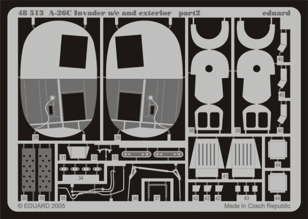 Eduard 48513 A-26C undercarriage and exterior 1/48  (MONOGRAM, REVELL)