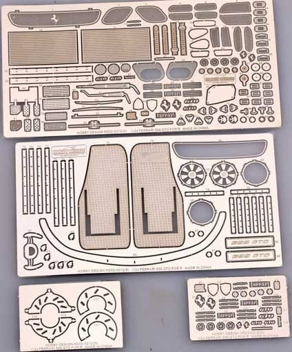 Hobby Design HD02-0212 Ferrari 599 GTO photo-etched parts for Revell 1/24