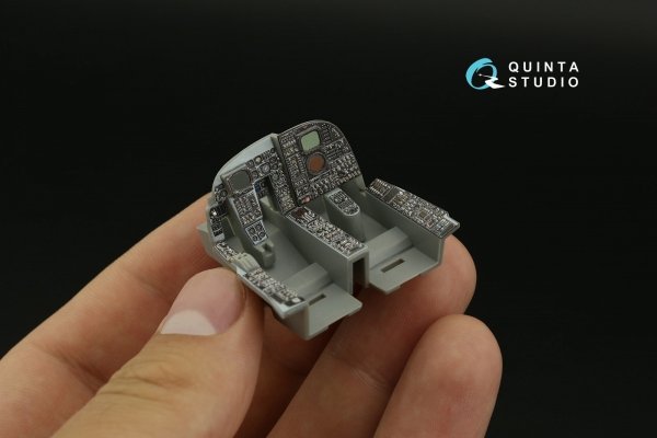 Quinta Studio QDS-48394 A-6E TRAM 3D-Printed &amp; coloured Interior on decal paper (Kinetic) (Small version) 1/48