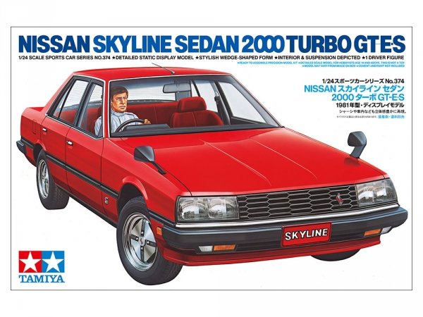 Tamiya 24374 Nissan Skyline Sedan 2000 Turbo GT-ES 1/24