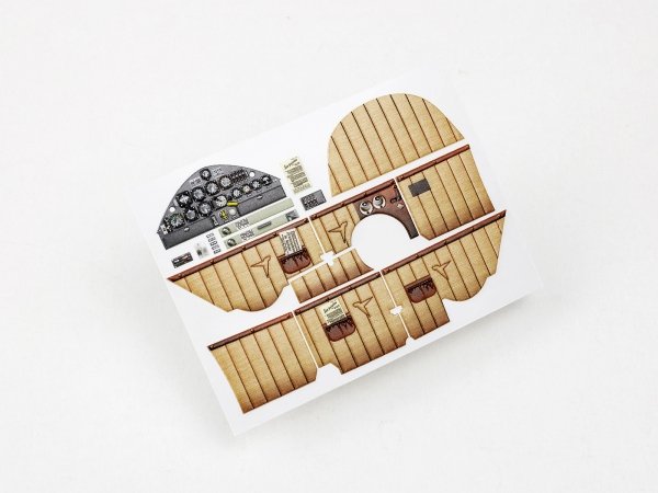 Red Fox Studio QS-32142 Bf 108 Taifun Updated Full Interior for Eduard 3D colored resin IP 1/32