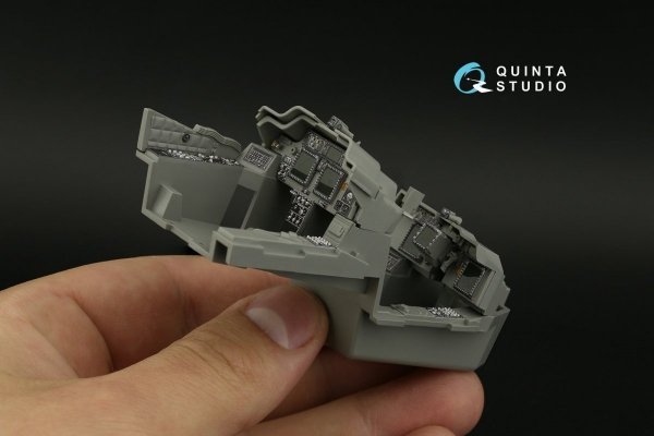 Quinta Studio QD35099 AH-64E 3D-Printed &amp; coloured Interior on decal paper (Takom) 1/35