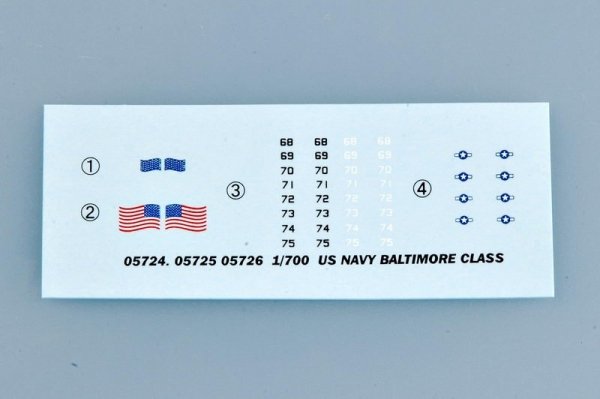 Trumpeter 05725 USS Baltimore CA-68 version 1944 1/700