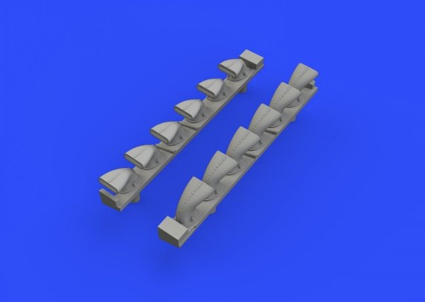 Eduard 648402 Bf 109G-6 exhaust stacks TAMIYA 1/48
