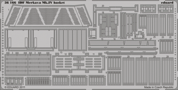 Eduard 36166 IDF Merkava Mk. IV basket 1/35 Hobby Boss