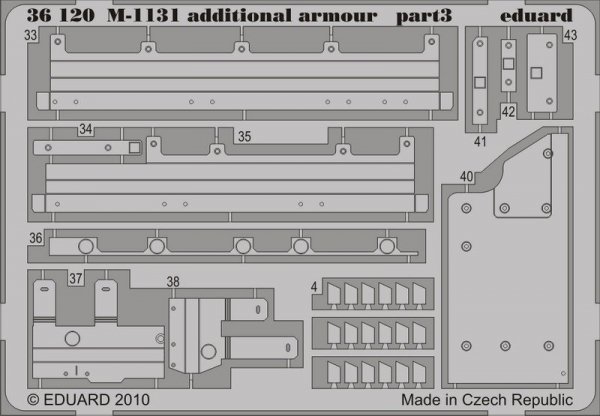 Eduard 36120 M-1131 additional armour 1/35 Trumpeter