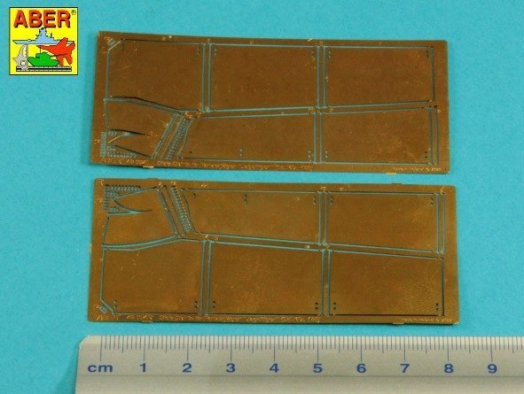 Aber 48054 Jagdtiger Sd.Kfz. 186 – osłony boczne / Side skirts for Jagdtiger Sd.Kfz. 186 1/48