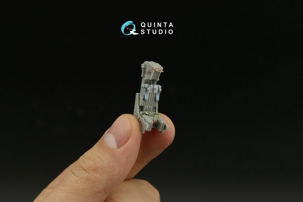 Quinta Studio QD48372 A-6A 3D-Printed &amp; coloured Interior on decal paper (Kinetic) 1/48