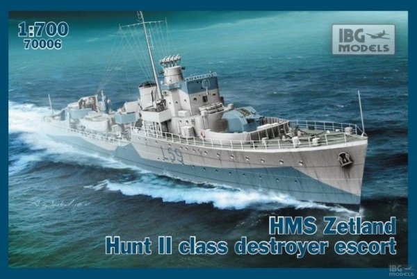 IBG 70006 HMS Zetland Hunt II class destroyer escor 1/700