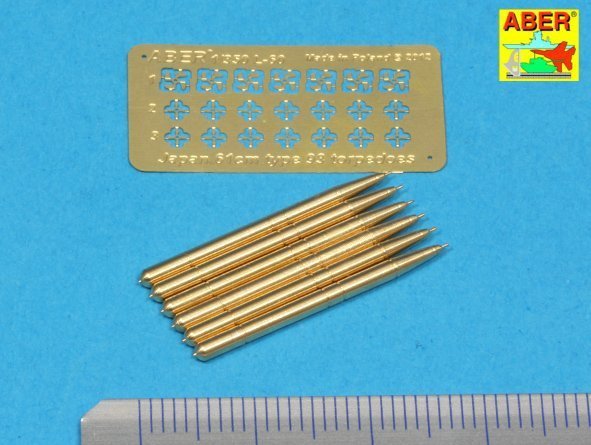 Aber 350L-60 Set of 6 Japan torpedoes 61cm Type 93 (1:350)