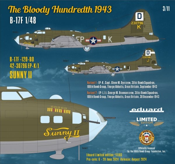 Eduard 11183 The BLOODY HUNDREDTH 1943 1/48