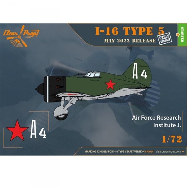 Clear Prop! CP72024 I-16 Type 5 early version STARTER KIT 1/72