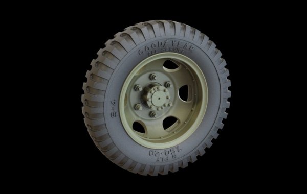 Panzer Art RE35-318 Studebacker road wheels set (Goodyear) 1/35