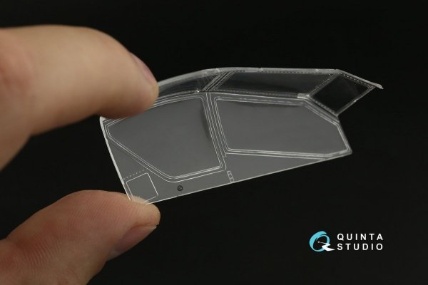 Quinta Studio QDS-48375 AH-64E 3D-Printed &amp; coloured Interior on decal paper (Hasegawa) (Small version) 1/48