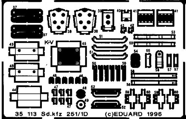 Eduard 35113 Sd. Kfz.251/1 Ausf. D 1/35 Tamiya