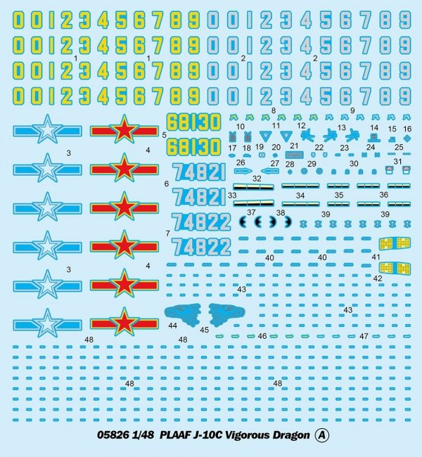 Trumpeter 05826 PLAAF J-10C Vigorous Dragon 1/48