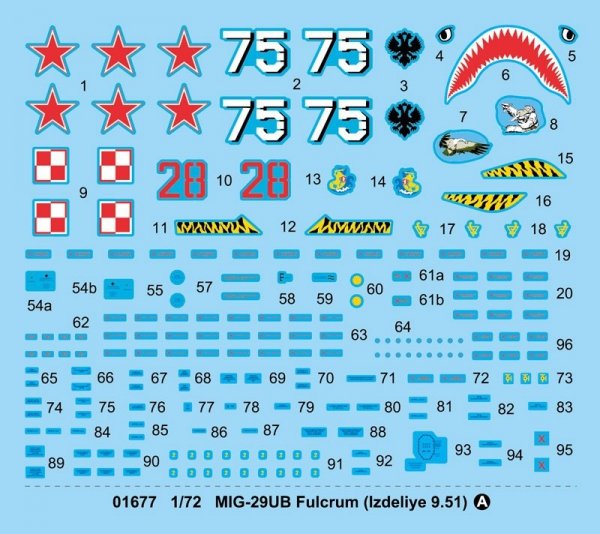Trumpeter 01677 MIG-29UB Fulcrum Izdeliye 9.51 1/72