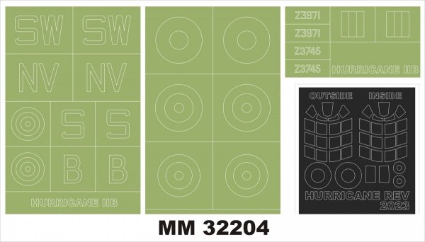 Montex MM32204 HURRICANE IIB for REVELL 4968 1/32