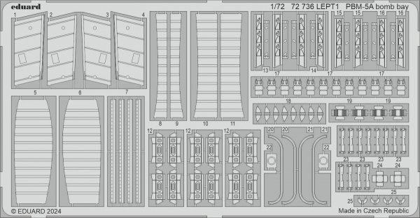 Eduard 72736 PBM-5A bomb bay ACADEMY 1/72