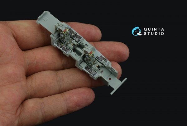 Quinta Studio QD72085 F-14B 3D-Printed &amp; coloured Interior on decal paper (Academy) 1/72
