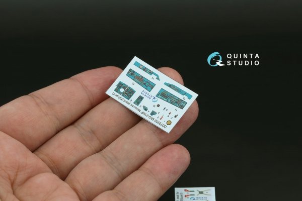 Quinta Studio QD72256 MiG-21MF (Moscow plant) 3D-Printed &amp; coloured Interior on decal paper (Eduard) 1/72