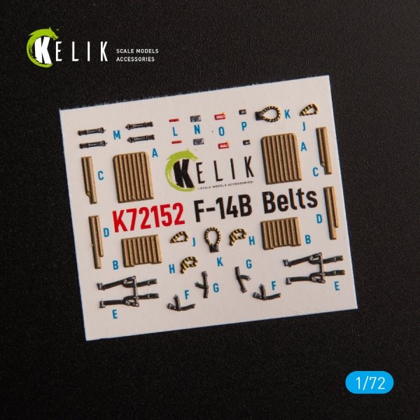 KELIK K72152 F-14B - interior 3D decals for GWH kit 1/72