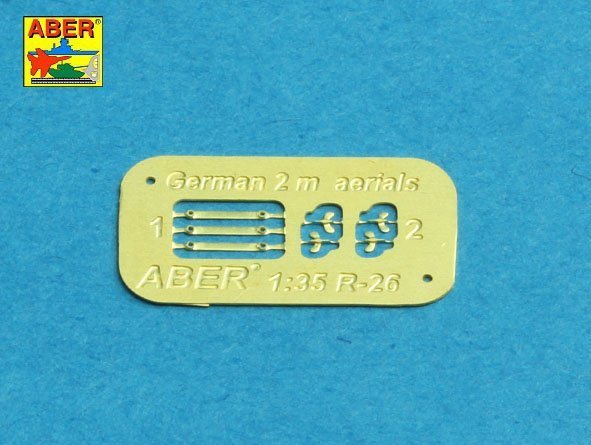 Aber R-42 German 2m aerials with ring base (set of 3 pcs,)