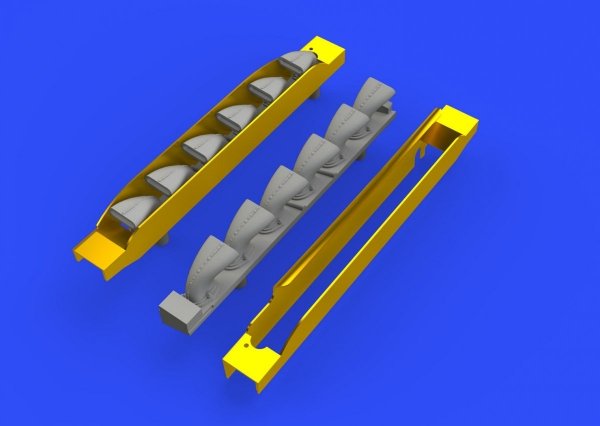 Eduard 648402 Bf 109G-6 exhaust stacks TAMIYA 1/48