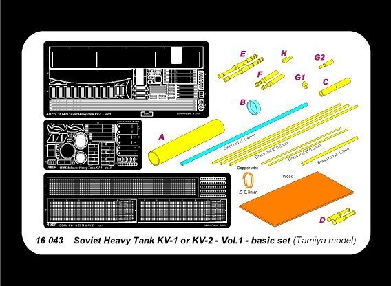 Aber 16043 Russian Heavy Tank KV-1 or KV-2 (1:16)