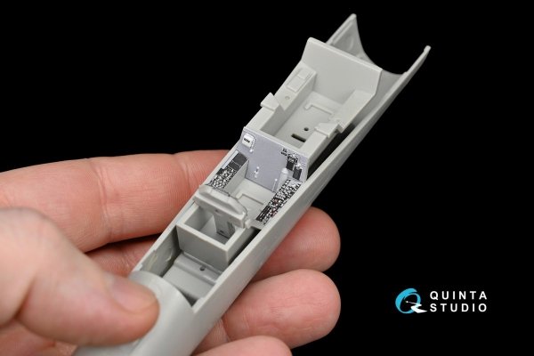 Quinta Studio QD48049 F/A-18E 3D-Printed &amp; coloured Interior on decal paper (for Hasegawa kit) 1/48