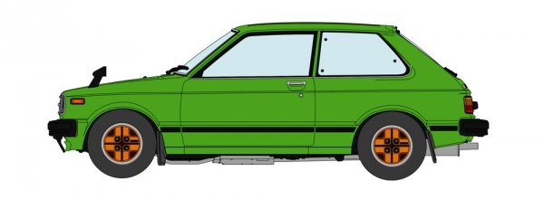 Hasegawa 20761 Toyota Starlet KP61 SE (3Door) Middle Version (1980) 1/24