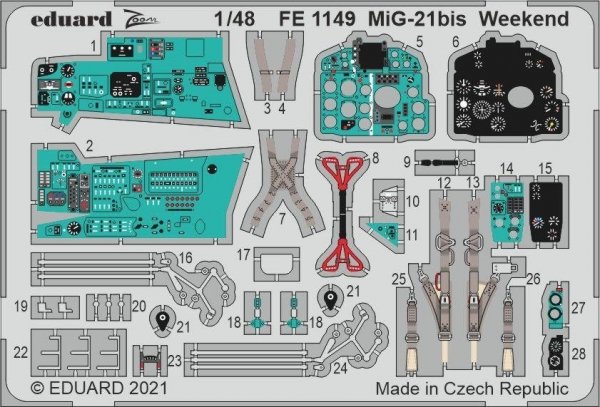 Eduard FE1149 MiG-21bis Weekend for EDUARD 1/48