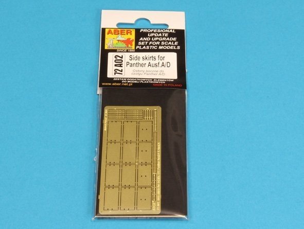 Aber 72A02 Osłony boczne do Panther A/D / Side skirts for Panther A/D 1/72
