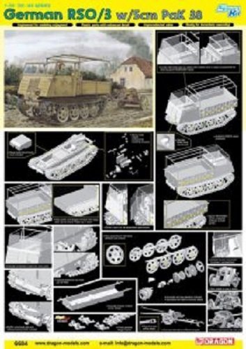 Dragon 6684 German RSO/3 w/5cm PaK 38 (1:35)