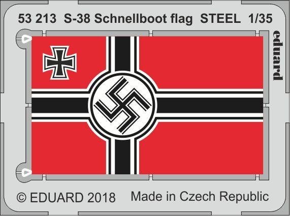 Eduard 53213 S-38 Schnellboot flag STEEL ITALERI 1/35