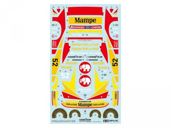Tamiya 24376 1978 Ford Zakspeed Capri Turbo 1/24