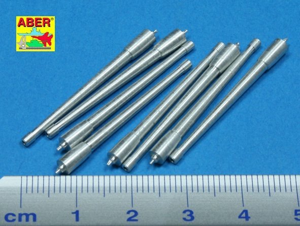 Aber 350L-38 Set of 8 pcs 380 mm long barrels for ships Richeulieu, Jean Bart (1:350)