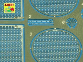 Aber 35G01 Grilles for german tank Grilles for PzKpfw V Ausf.A/D Panther (Sd.Kfz.181) (1:35)