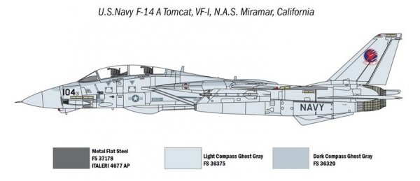 Italeri 1422 Top Gun F-14A vs A-4F 1/72