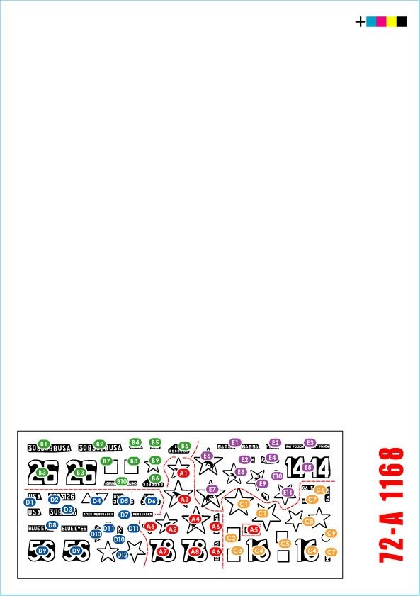 Star Decals 72-A1168 72-A1168 US 6th Armored Division 2 The Super-Sixth in Europe 1944-45 1/72
